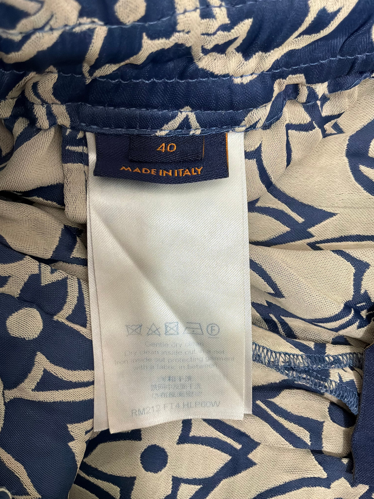 Louis Vuitton Wax Multicolor Silk Pants