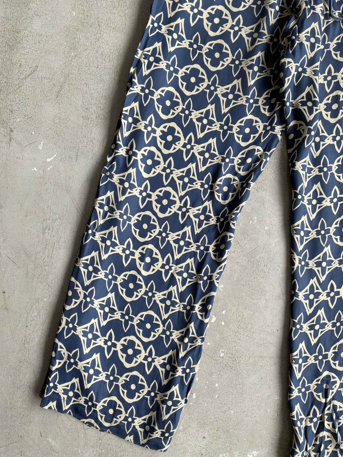 Louis Vuitton Wax Multicolor Silk Pants