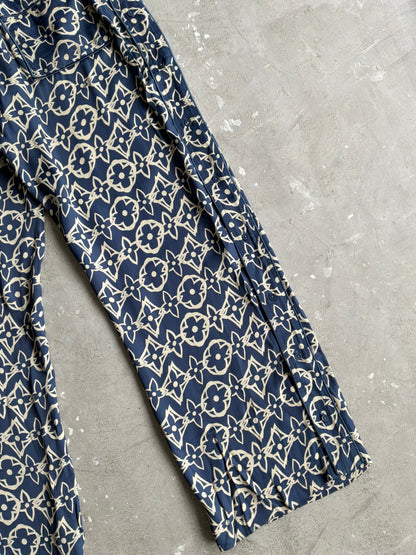 Louis Vuitton Wax Multicolor Silk Pants
