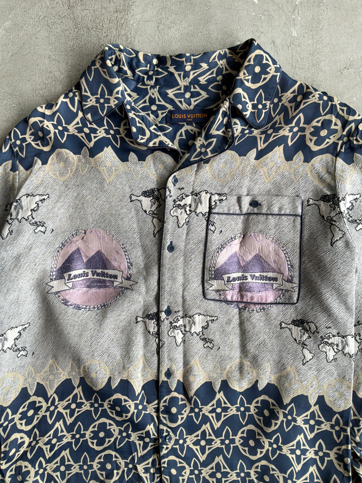 Louis Vuitton Wax Multicolor Silk Shiet