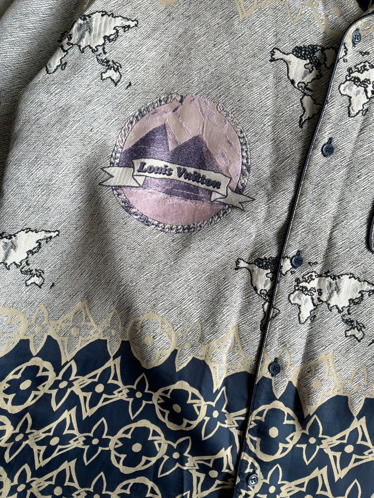 Louis Vuitton Wax Multicolor Silk Shiet