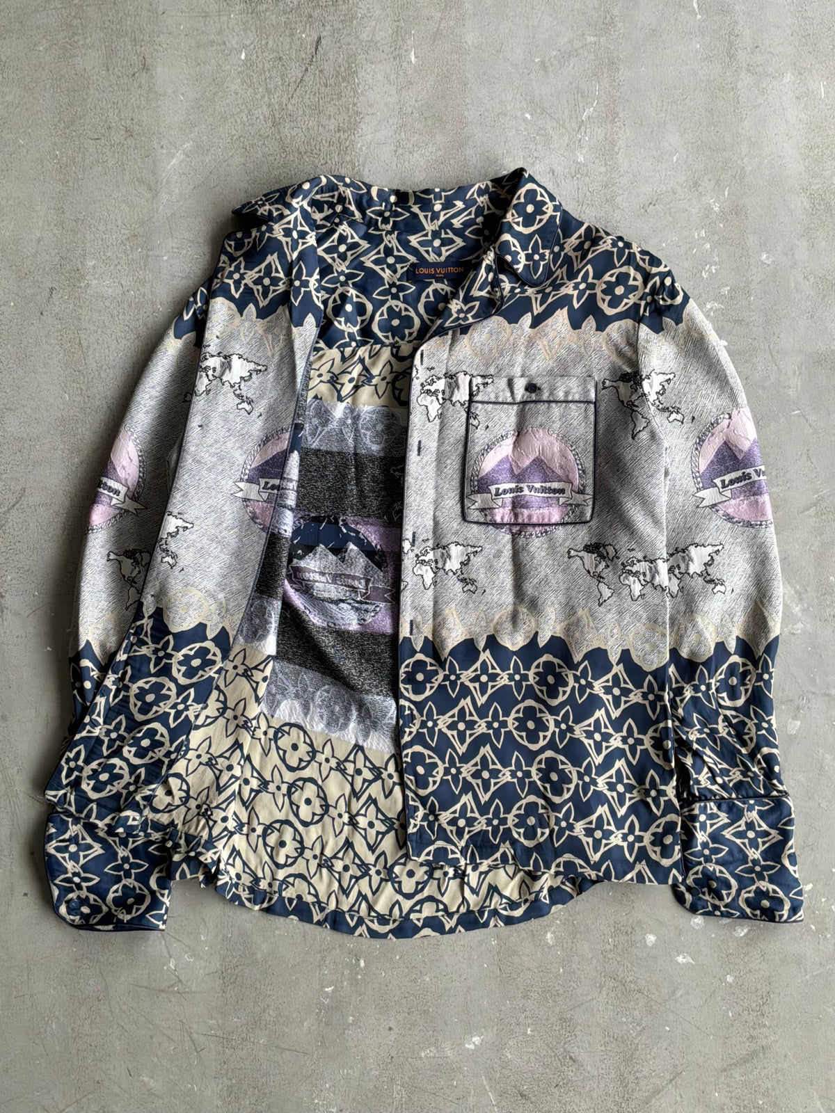 Louis Vuitton Wax Multicolor Silk Shiet