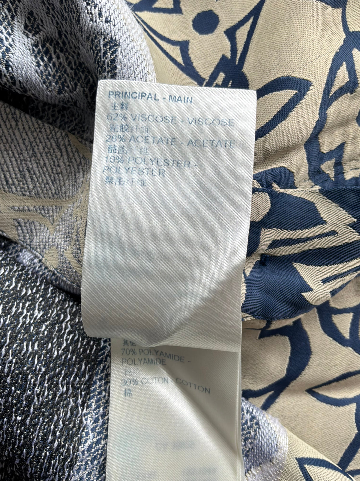 Louis Vuitton Wax Multicolor Silk Shiet