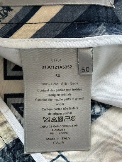 Dior X Kenny Scharf Playing Card Silk Shorts