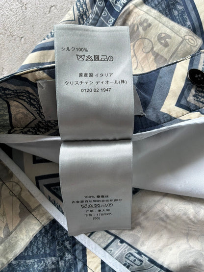 Dior X Kenny Scharf Playing Card Silk Shorts