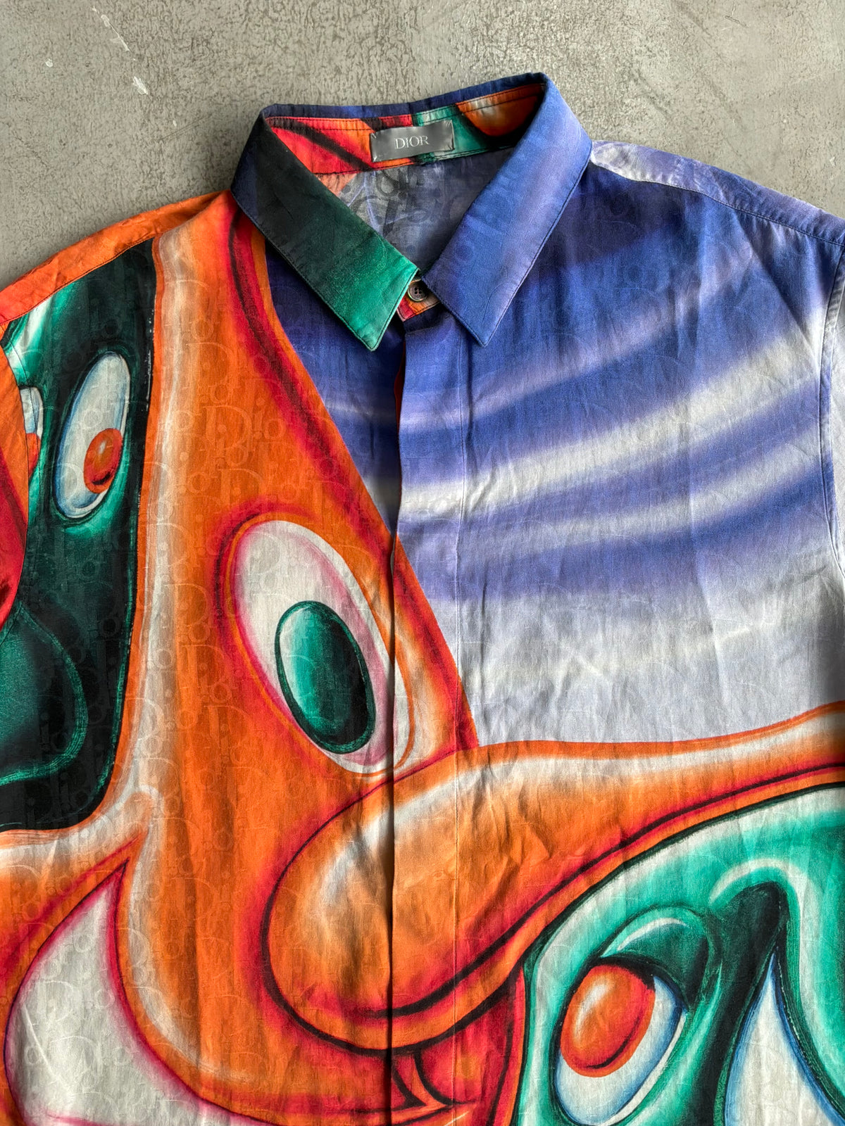 Dior X Kenny Scharf Oblique Silk Shirt