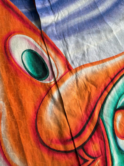 Dior X Kenny Scharf Oblique Silk Shirt