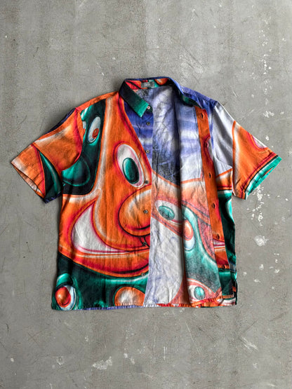 Dior X Kenny Scharf Oblique Silk Shirt