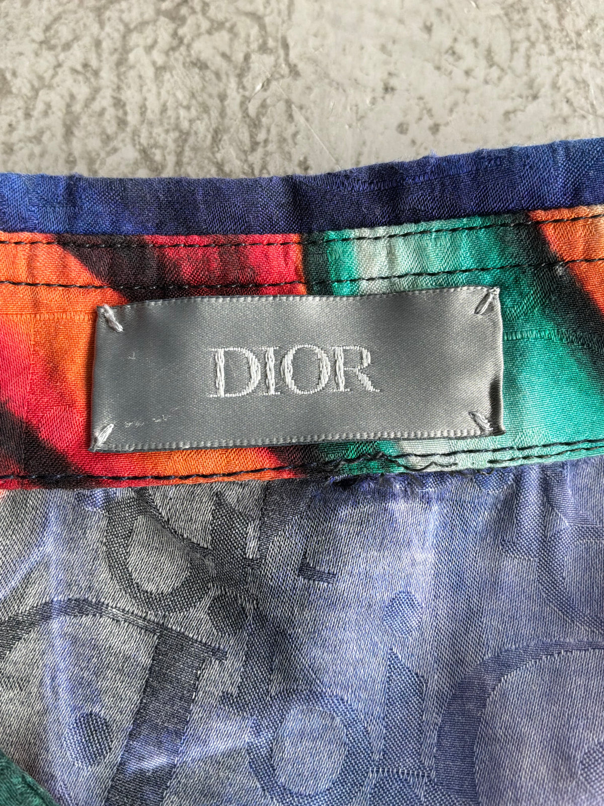 Dior X Kenny Scharf Oblique Silk Shirt