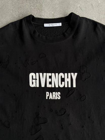 Givenchy Script Distressed Tee