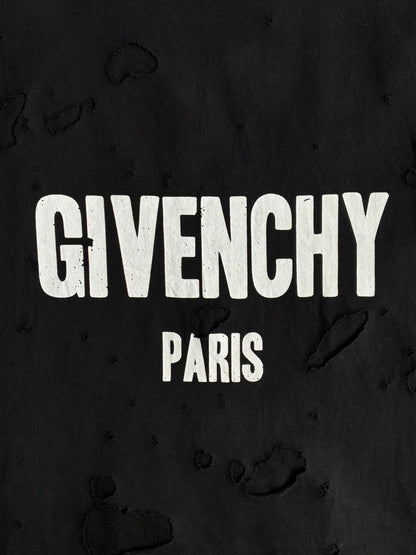 Givenchy Script Distressed Tee