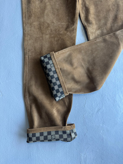 Louis Vuitton Goatskin Damier Pants