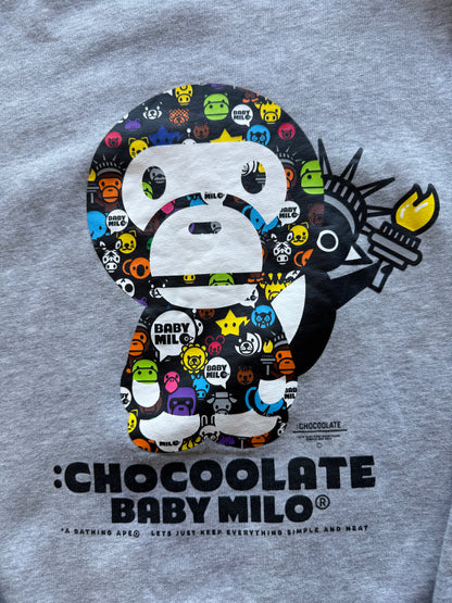 Chocoolate x Bape Baby Milo Crewneck