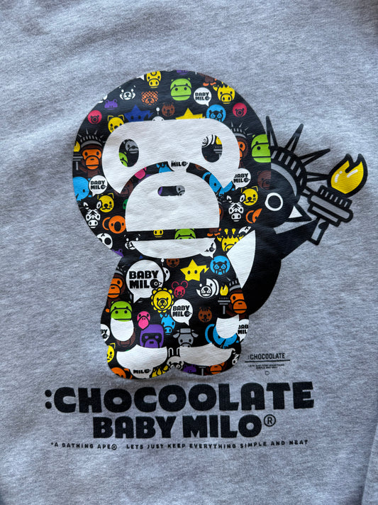 Chocoolate x Bape Baby Milo Crewneck