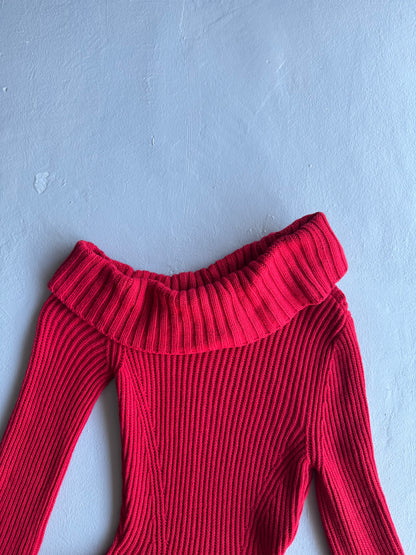 Alexander McQueen Knitted Peplum Top