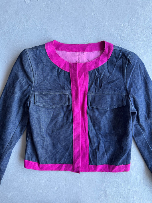 Fendi Denim Crop Jacket