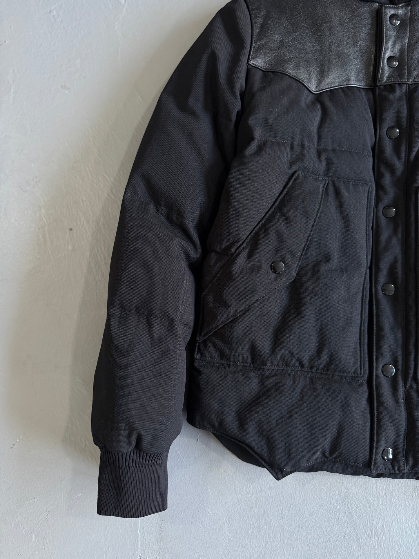 Saint Laurent Paris Puffer Leather Jacket