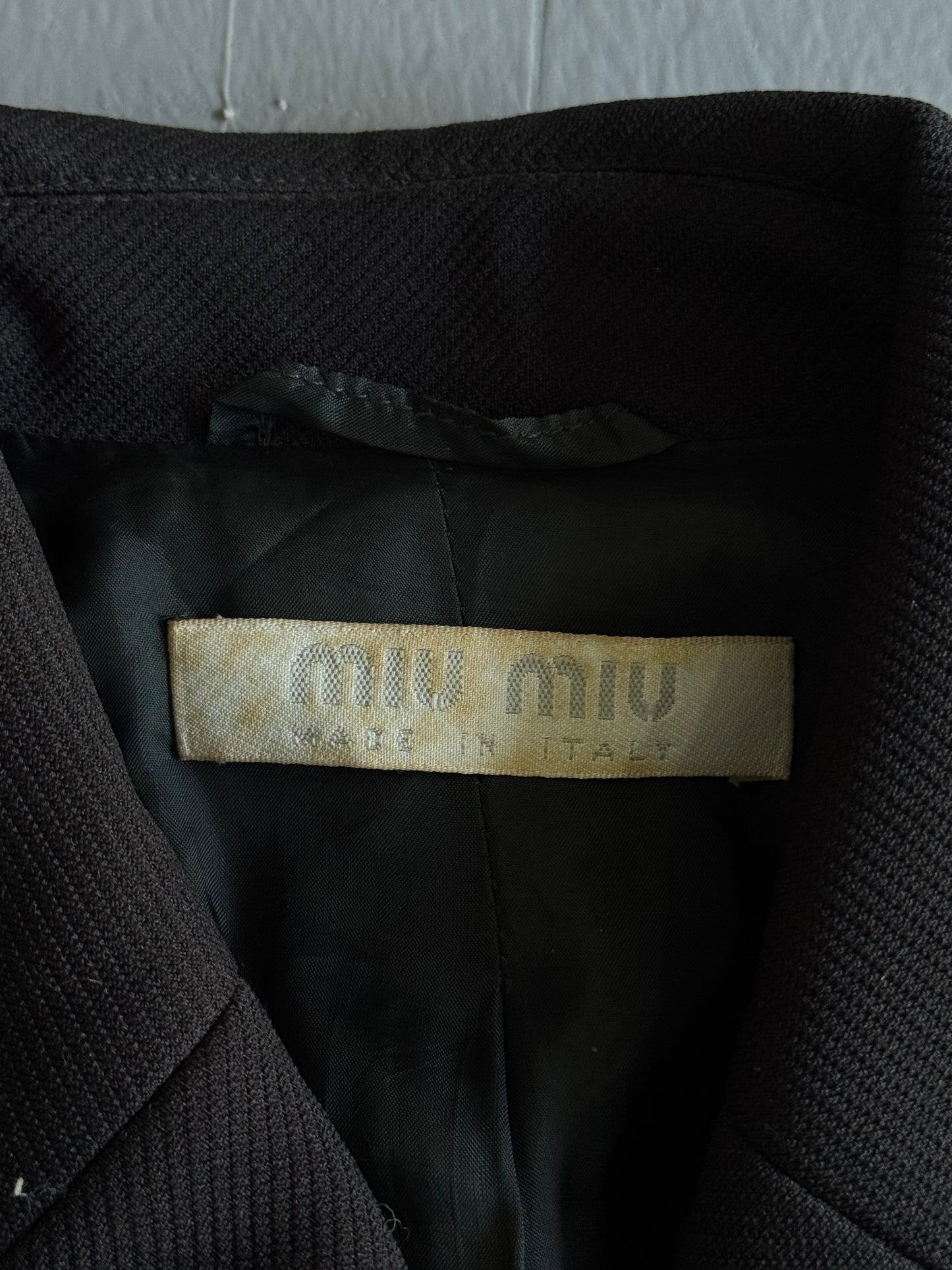 Miu Miu By Prada Belted Coat