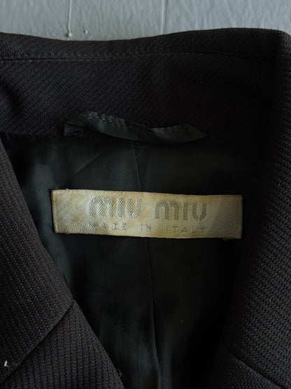Miu Miu By Prada Belted Coat
