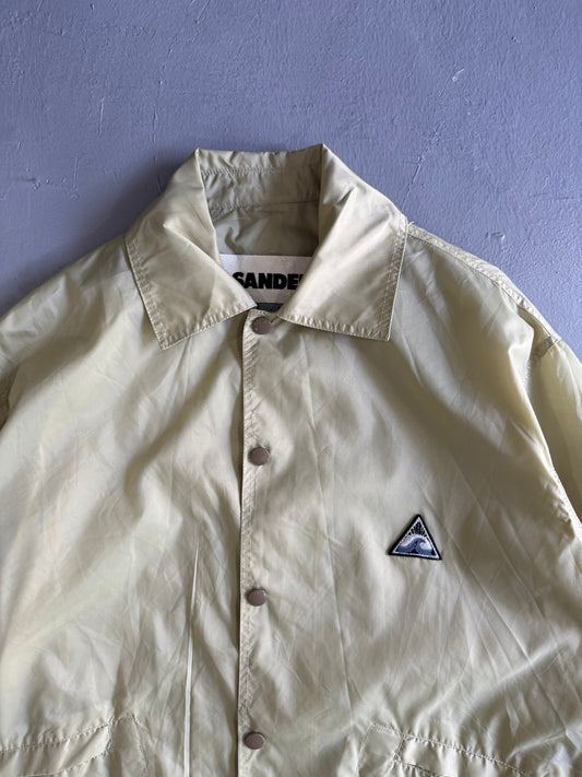 Jil Sander Wave Logo Nylon Coach Jacket