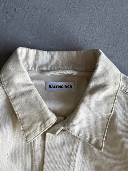 Balenciaga Distressed Denim Jacket