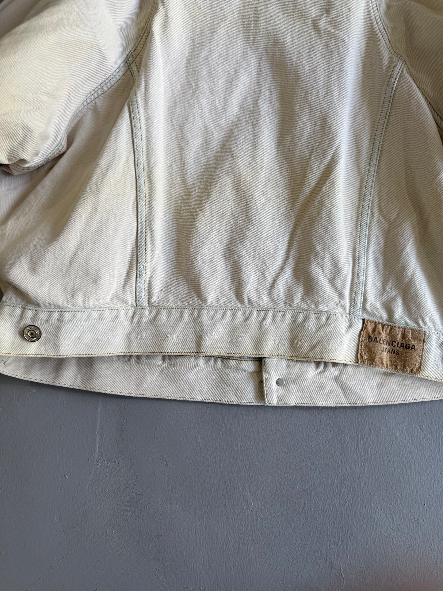 Balenciaga Distressed Denim Jacket