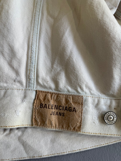 Balenciaga Distressed Denim Jacket