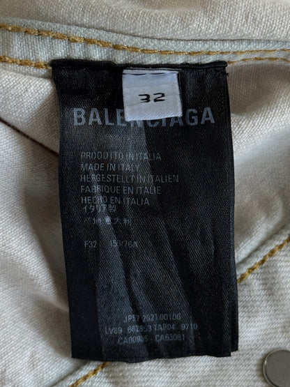 Balenciaga Distressed Denim Jacket