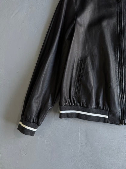 Brunello Cucinelli Reversible Leather Nylon Jacket
