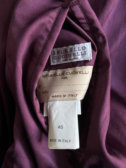 Brunello Cucinelli Reversible Leather Nylon Jacket