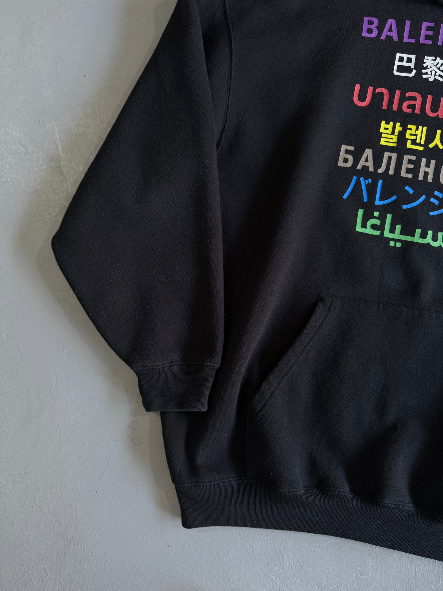 Balenciaga Languages Logo Hoodie