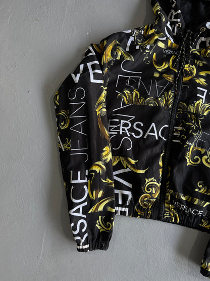 Versace Womens Reversible Hooded Windbreaker
