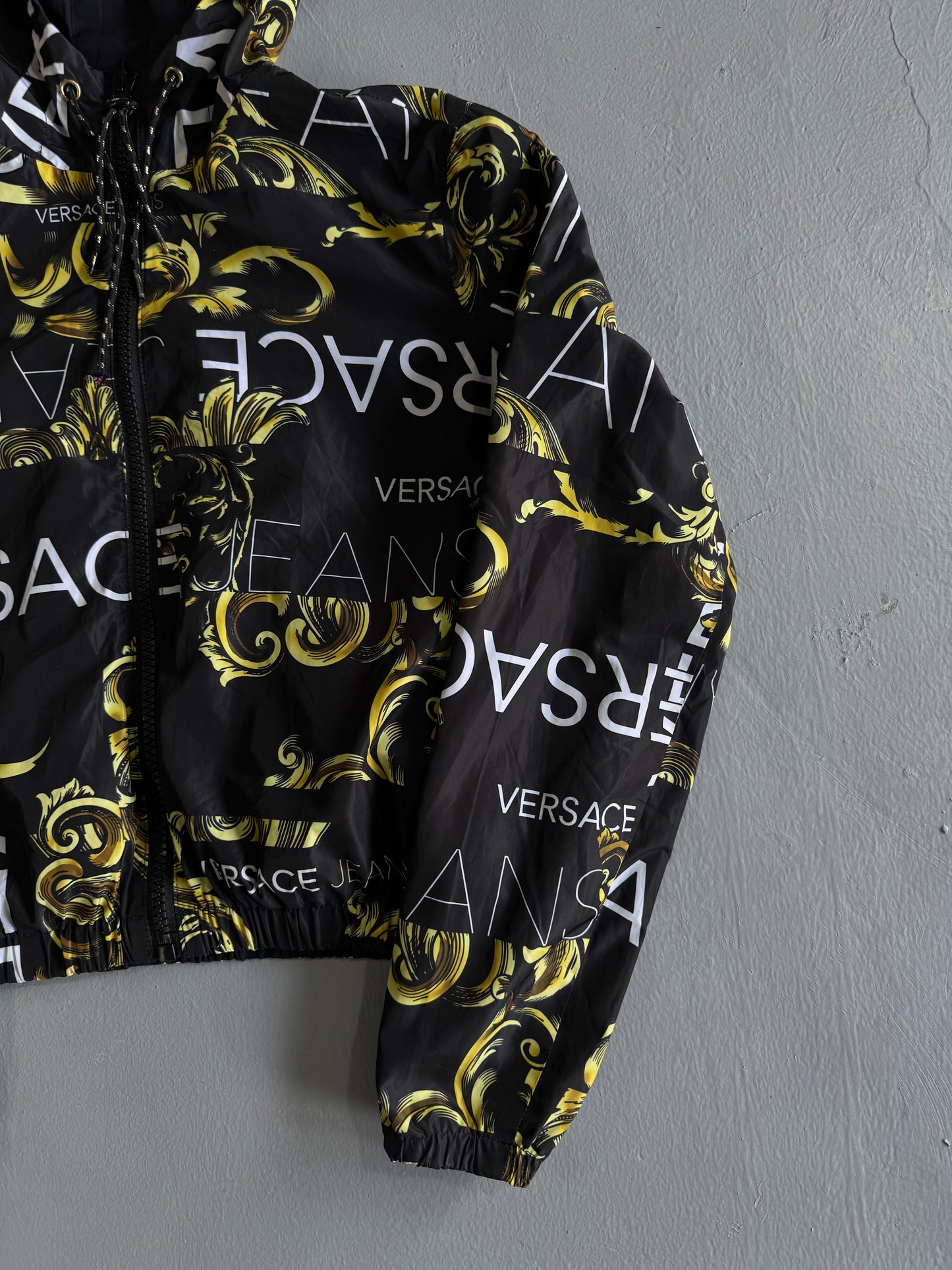 Versace Womens Reversible Hooded Windbreaker