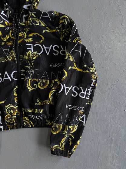 Versace Womens Reversible Hooded Windbreaker
