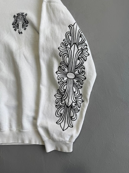 Vintage Chrome Hearts Vine Dagger Floral Crewneck