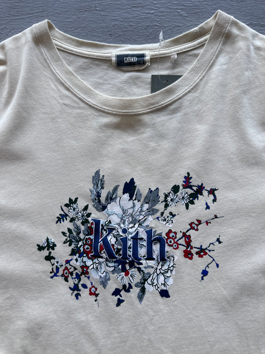 Kith Floral Embroidered Logo Tee