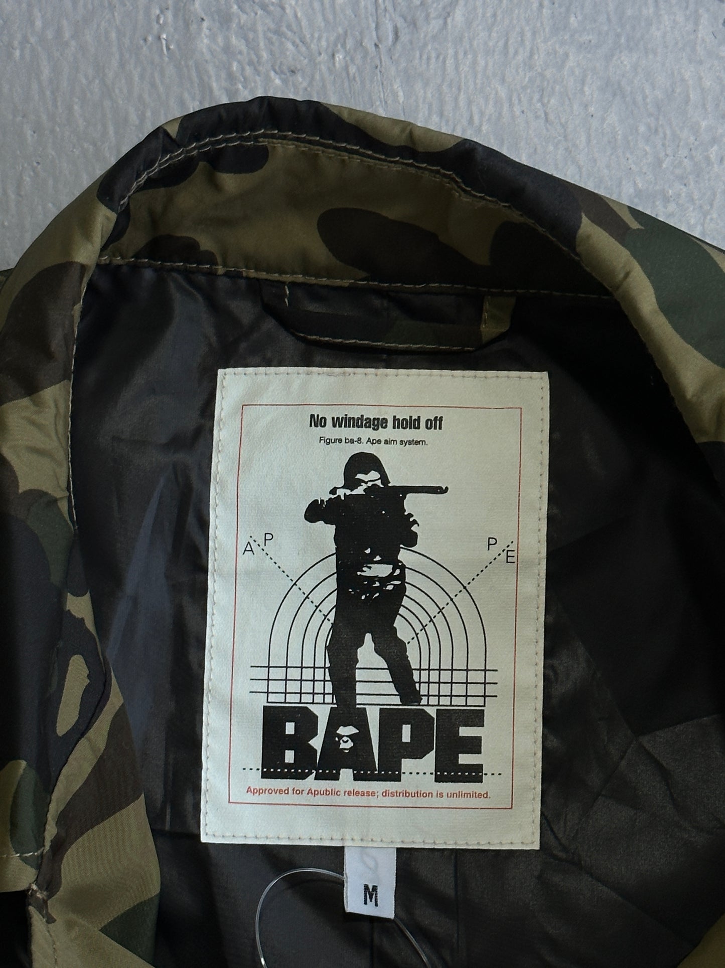 Bape Camouflage Trench Coat