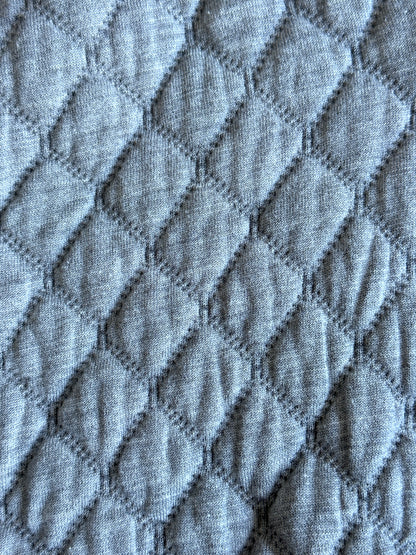 Hermes Quilted Crop Zip Hoodie