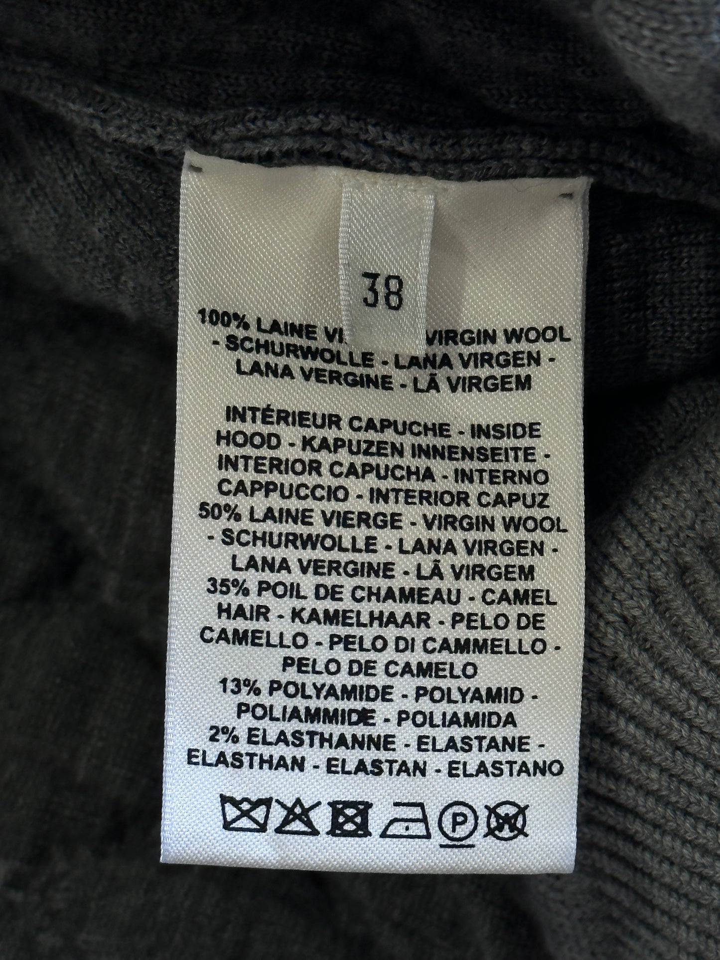 Hermes Quilted Crop Zip Hoodie