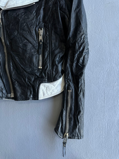 Balenciaga Womens Biker Leather Jacket