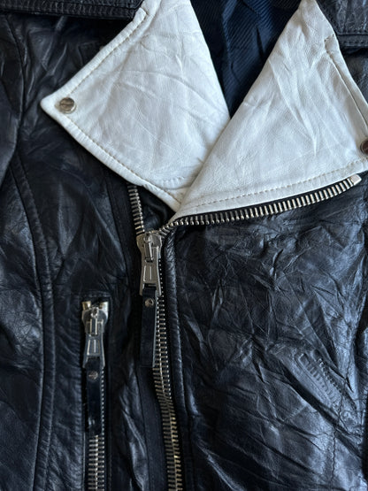 Balenciaga Womens Biker Leather Jacket