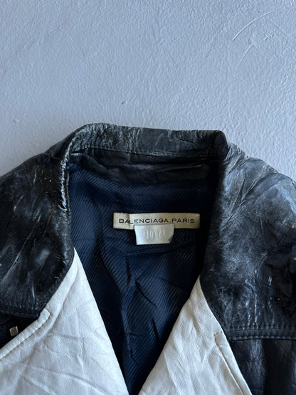 Balenciaga Womens Biker Leather Jacket