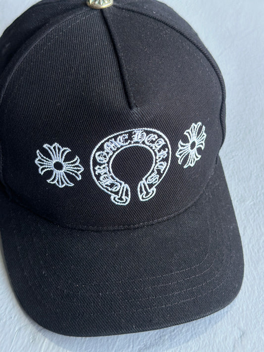 Chrome Hearts Triple Logo Embroidered Baseball Hat
