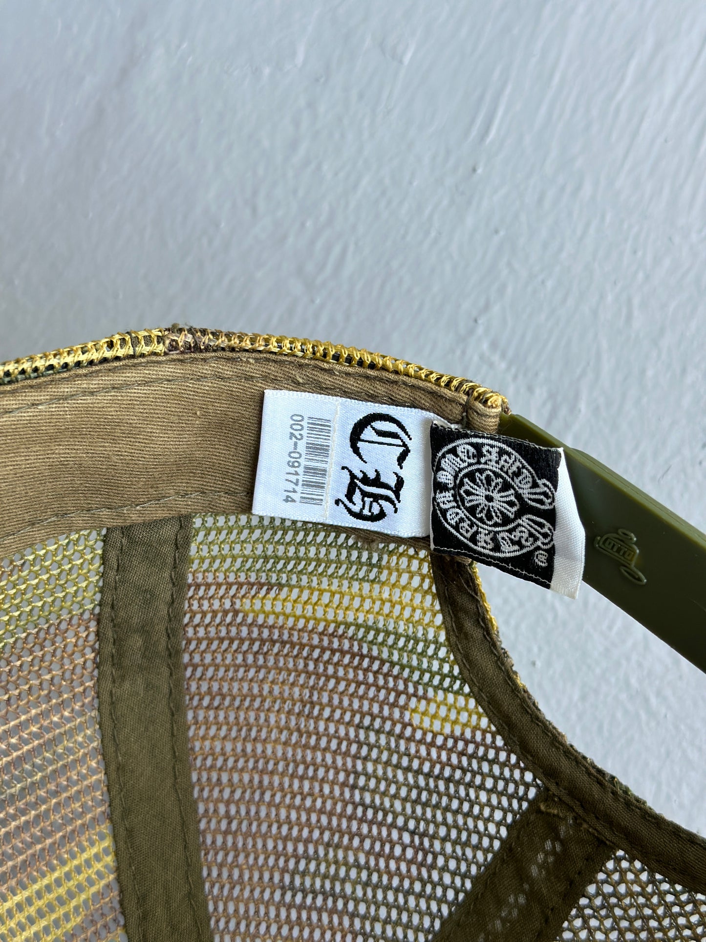 Vintage Chrome Hearts 'FUCK' Camouflage Trucker Hat