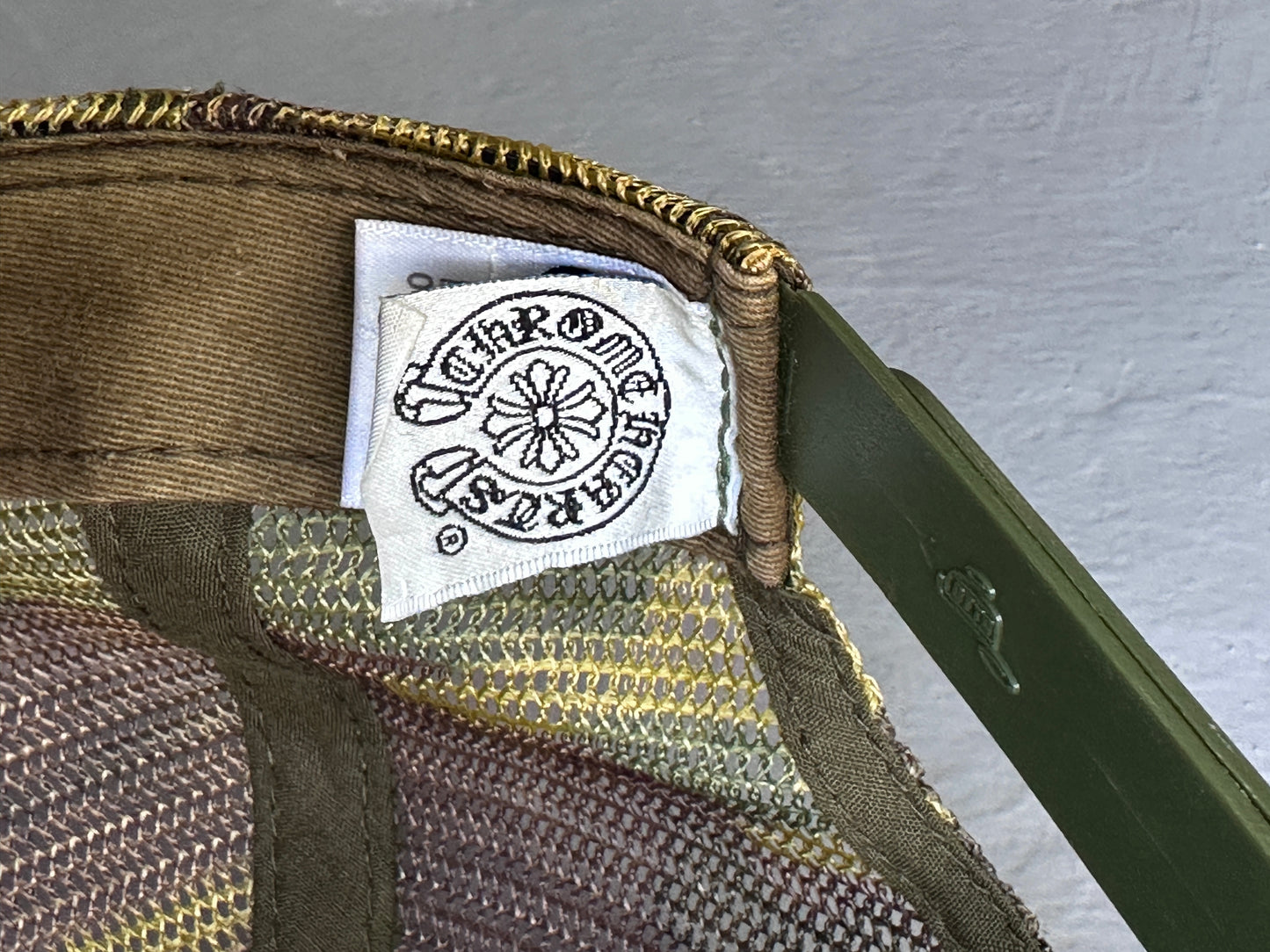 Vintage Chrome Hearts 'FUCK' Camouflage Trucker Hat