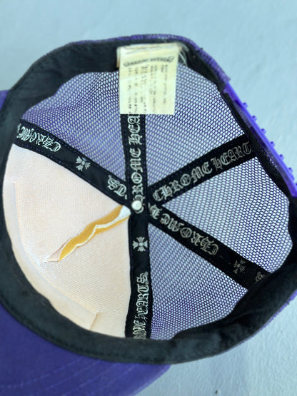 Chrome Hearts Pink on Purple 'FUCK' Trucker Hat