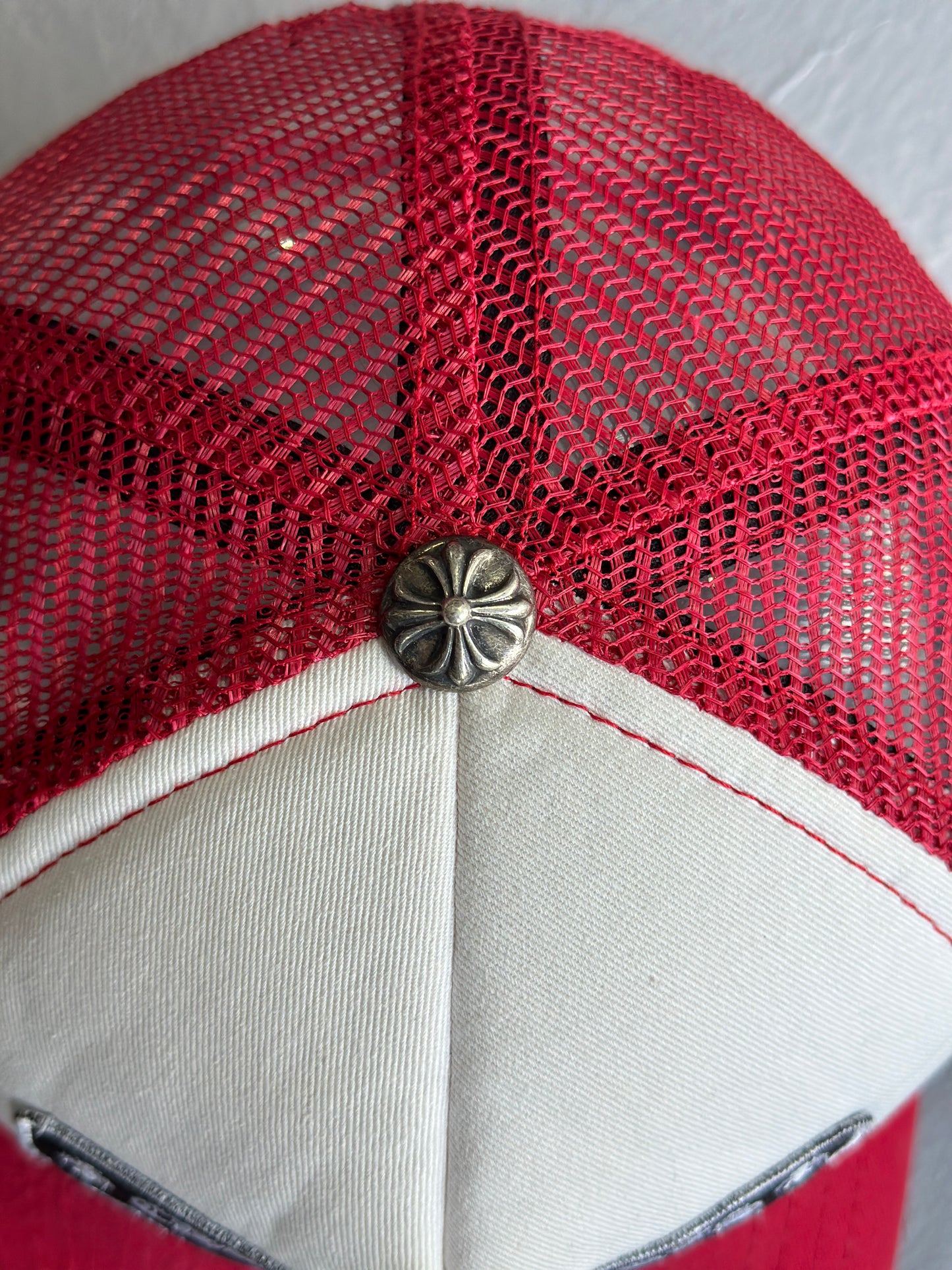 Chrome Hearts Hollywood Red Trucker Hat