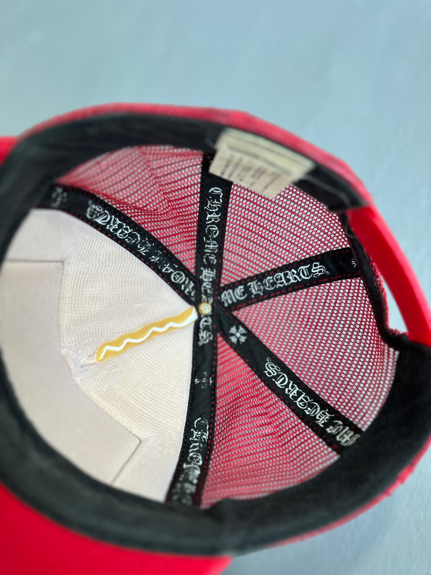 Chrome Hearts Hollywood Red Trucker Hat