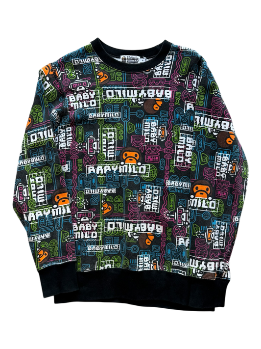 Bape Baby Milo All Over Print Crewneck