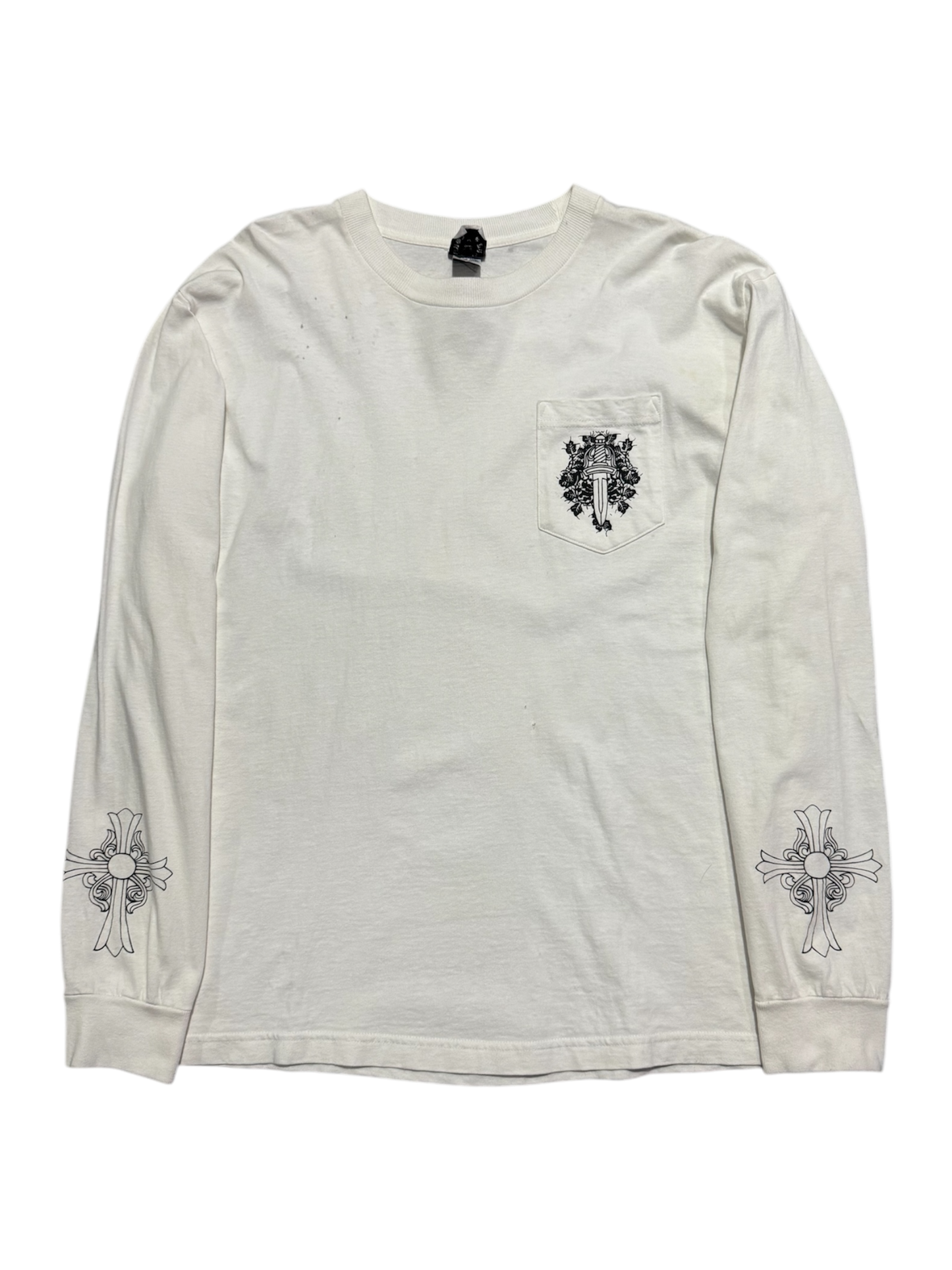 Vintage Chrome Hearts Vine Dagger Cross Longsleeves